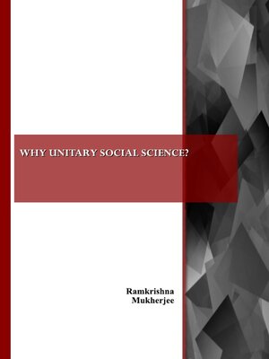 cover image of Why Unitary Social Science?